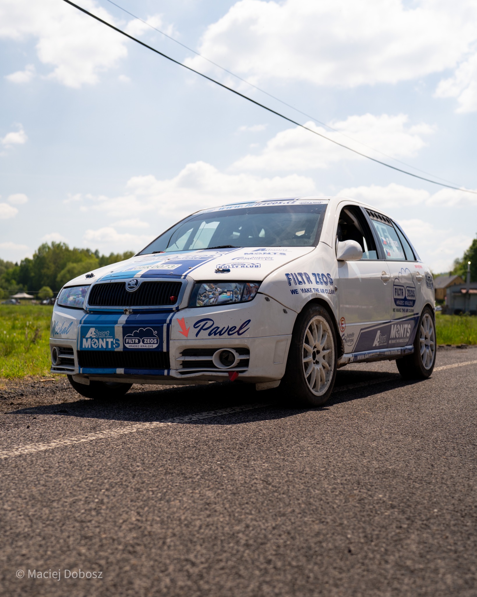 Prepared Skoda rally car at Rally Frýdlant